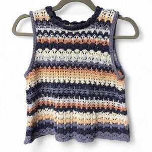 Universal thread knit cropped sweater vest size S